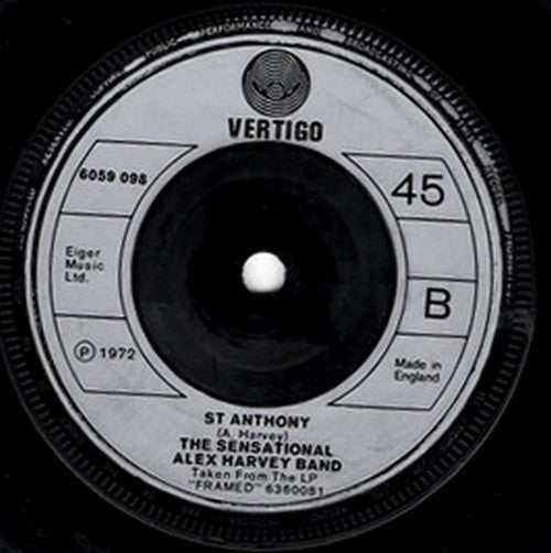 The Sensational Alex Harvey Band : The Faith Healer (7", Single)