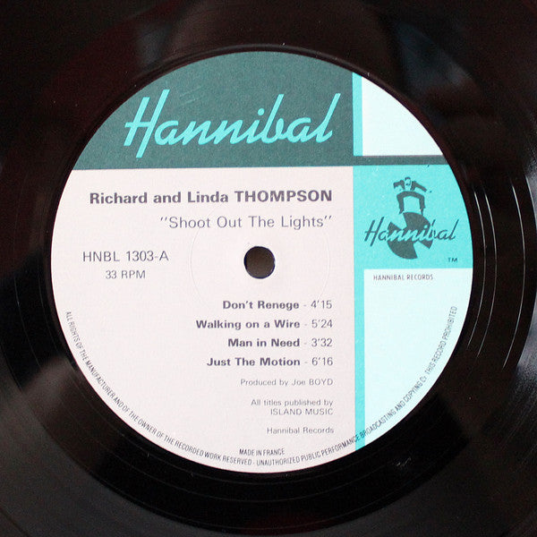 Richard & Linda Thompson : Shoot Out The Lights (LP, Album, M/Print)