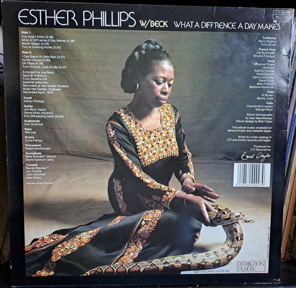 Esther Phillips W/ Joe Beck : What A Diff'rence A Day Makes (LP, Album, RE)
