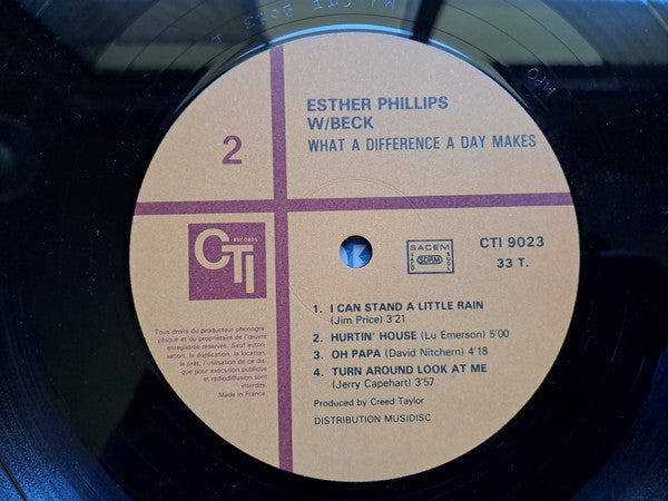 Esther Phillips W/ Joe Beck : What A Diff'rence A Day Makes (LP, Album, RE)