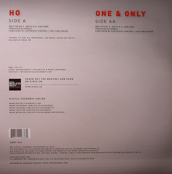 Youngman* : Ho / One & Only (12")