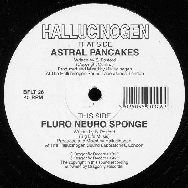 Hallucinogen : Fluoro Neuro Sponge / Astral Pancakes (12", M/Print)