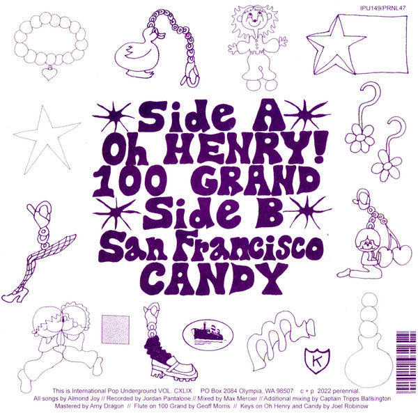 Almond Joy (4) : Oh Henry! (7", EP, Ltd)