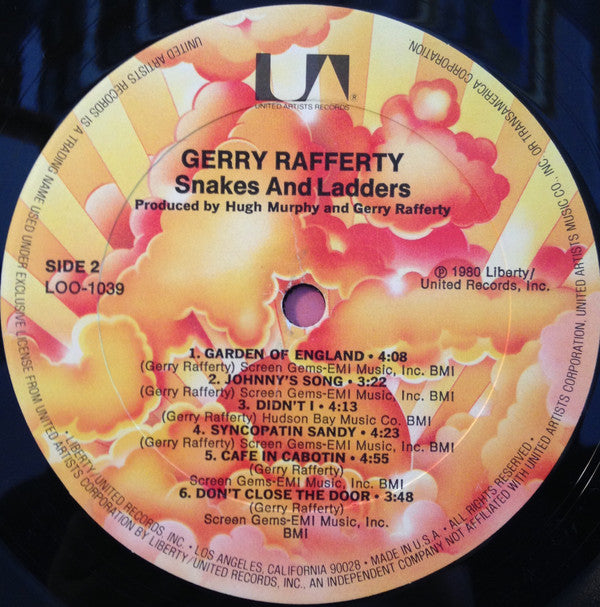 Gerry Rafferty : Snakes And Ladders (LP, Album)