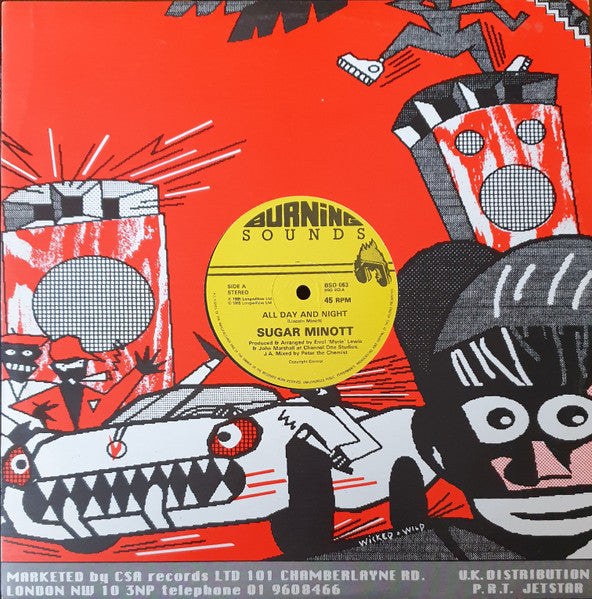 Sugar Minott / Steve Knight (8) : All Day And Night / Share The Night (12")