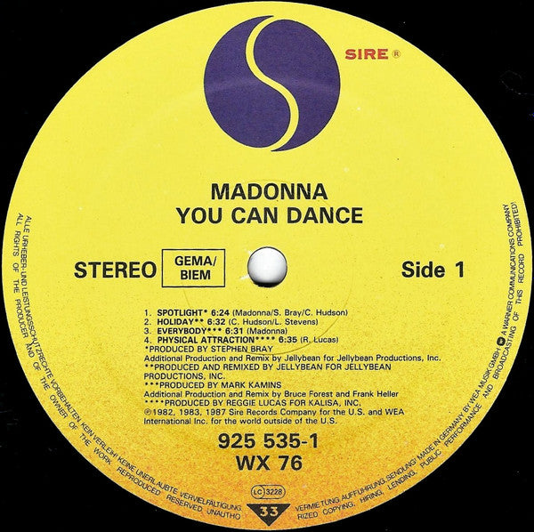 Madonna : You Can Dance (LP, Comp, Mixed, Obi)