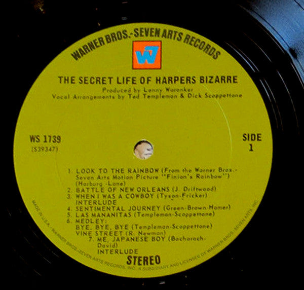 Harpers Bizarre : The Secret Life Of Harpers Bizarre (LP, Album, Ter)