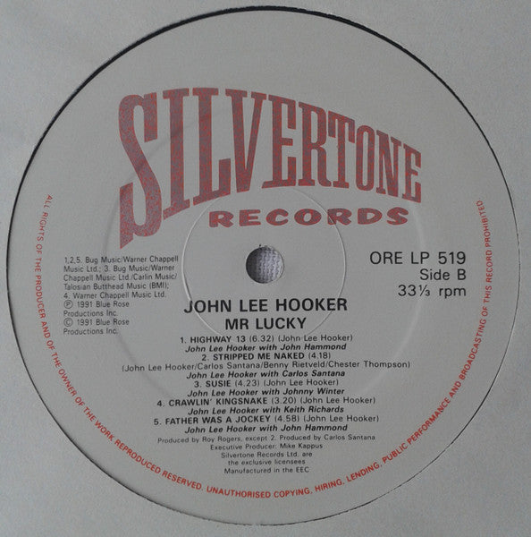 John Lee Hooker : Mr. Lucky (LP, Album)
