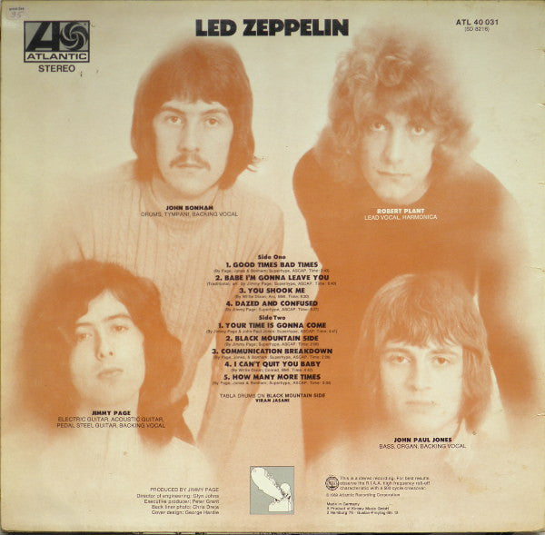 Led Zeppelin : Led Zeppelin (LP, Album, RE)