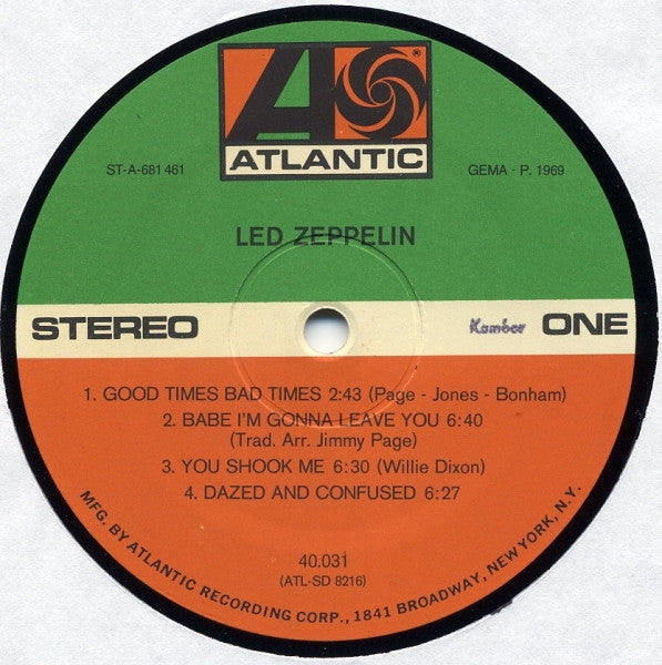 Led Zeppelin : Led Zeppelin (LP, Album, RE)