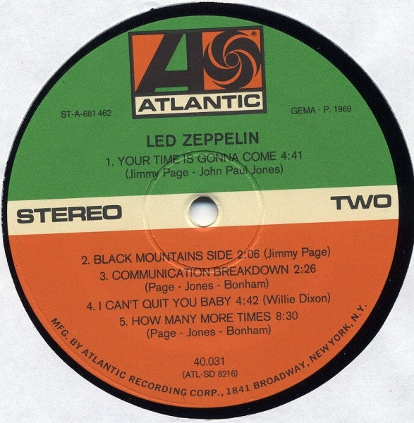 Led Zeppelin : Led Zeppelin (LP, Album, RE)