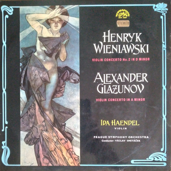 Henryk Wieniawski / Alexander Glazunov - Ida Haendel : Violin Concerto No. 2 In D Minor / Violin Concerto In A Minor (LP, RP)