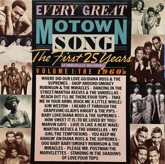 Various : Every Great Motown Song: The First 25 Years - Volume 1: The 1960's (LP, Comp)