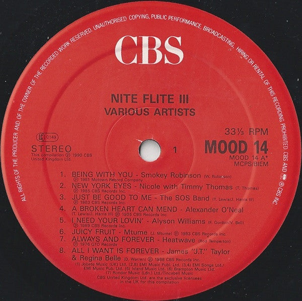 Various : Nite Flite 3 (Being With You) (LP, Comp)