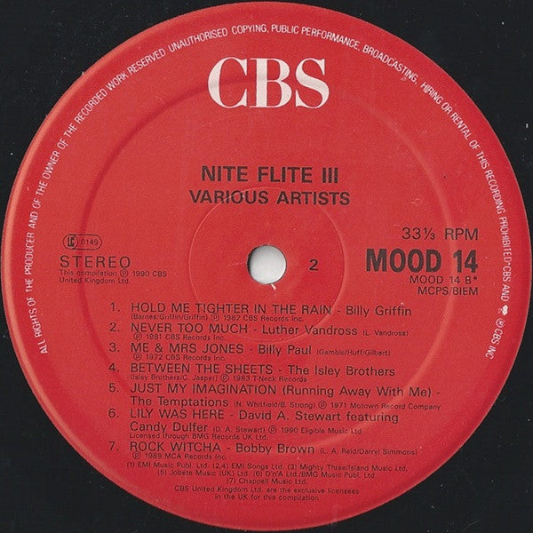 Various : Nite Flite 3 (Being With You) (LP, Comp)