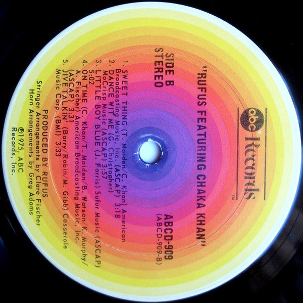 Rufus Featuring Chaka Khan* : Rufus Featuring Chaka Khan (LP, Album, Ter)