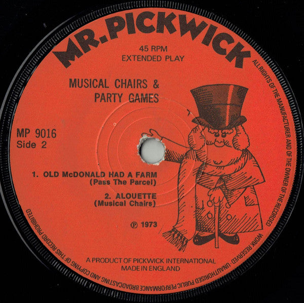 Unknown Artist : Musical Chairs & Party Games (7", EP)
