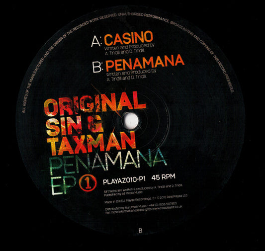 Original Sin (2) & Taxman (2) : Penamana EP 1 (12")