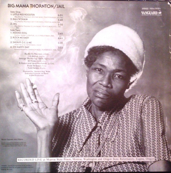 Big Mama Thornton : Jail (LP, Album)