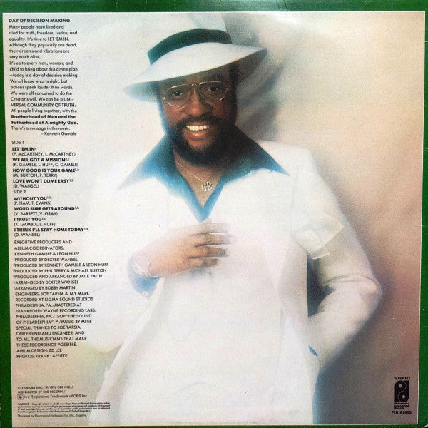 Billy Paul : Let 'Em In (LP, Album)