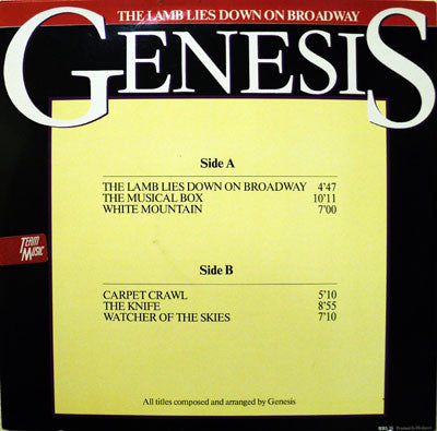 Genesis : The Lamb Lies Down On Broadway (LP, Comp)