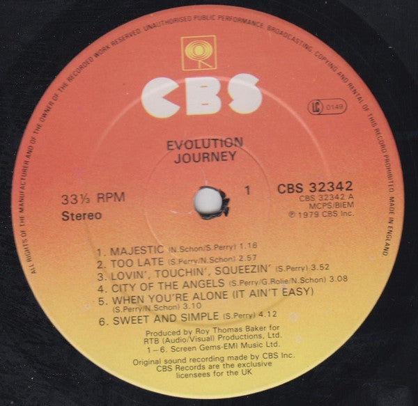 Journey : Evolution (LP, Album, RE, Sun)