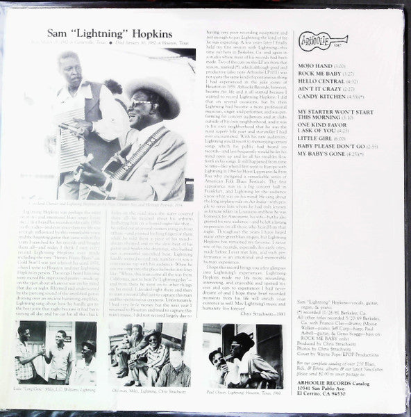 Lightnin' Hopkins : Po' Lightnin' (LP)