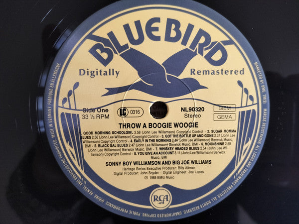 Sonny Boy Williamson - Big Joe Williams : Throw A Boogie Woogie (LP, Comp, RM)