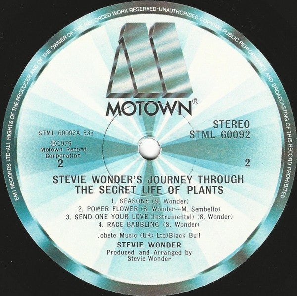 Stevie Wonder : Journey Through The Secret Life Of Plants (2xLP, Album)