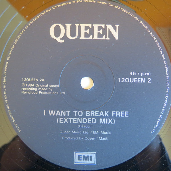 Queen : I Want To Break Free (12", Red)