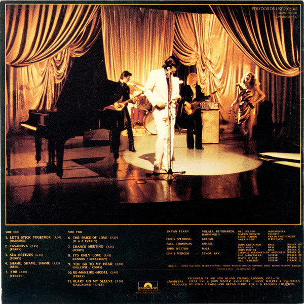 Bryan Ferry : Let's Stick Together (LP, Album, Comp, RE)