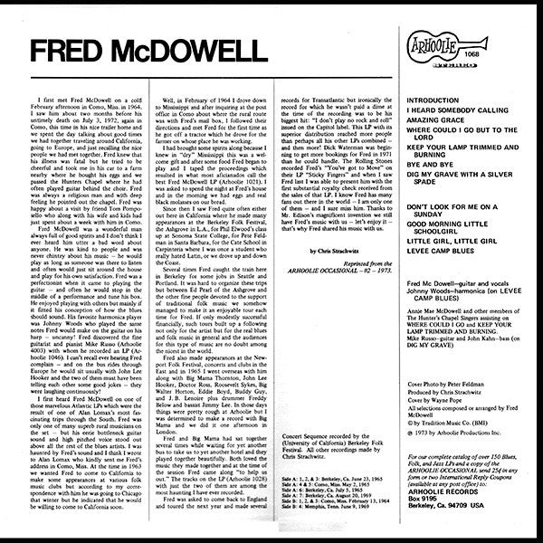 Fred McDowell : Keep Your Lamp Trimmed And Burning (LP)