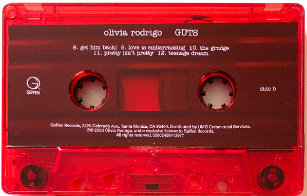 Olivia Rodrigo : Guts (Cass, Album, Red)