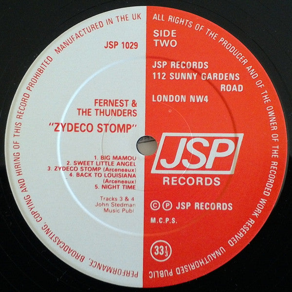 Fernest And The Thunders : Zydeco Stomp (LP, Album)