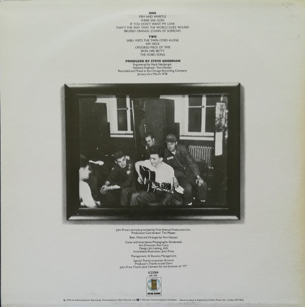 John Prine : Bruised Orange (LP, Album)