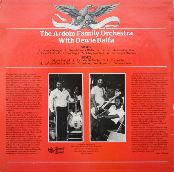 The Ardoin Family Orchestra With Dewey Balfa : A Couple Of Cajuns (LP, Album)