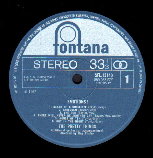 The Pretty Things : Emotions (LP, Album, RE)