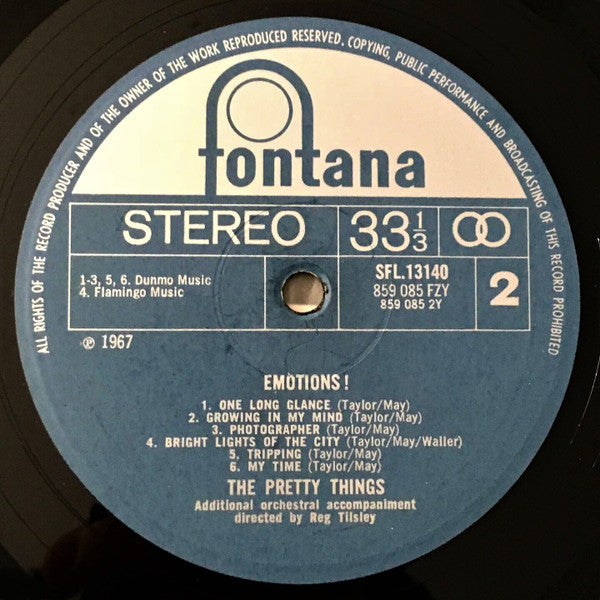 The Pretty Things : Emotions (LP, Album, RE)