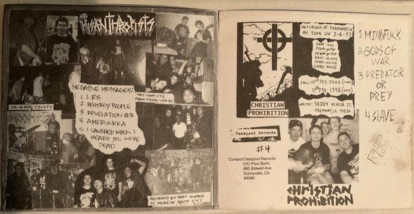 The Misanthropists / Christian Prohibition : The Misanthropists / Christian Prohibition (7")