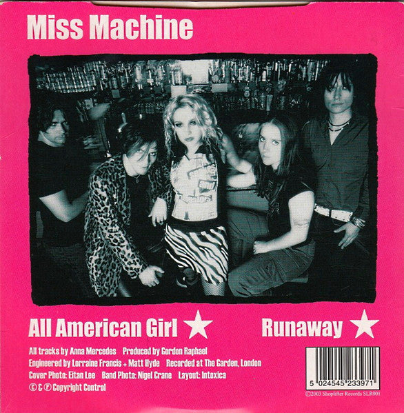 Miss Machine : All American Girl (7", Pic)
