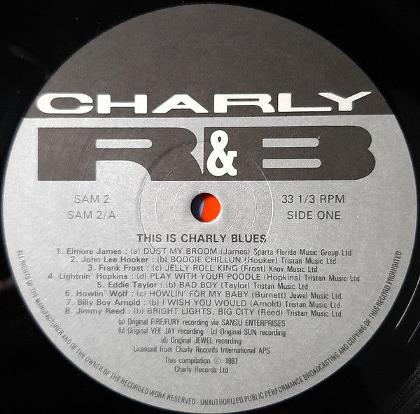 Various : This Is Charly Blues (LP, Comp, Ltd, Smplr)