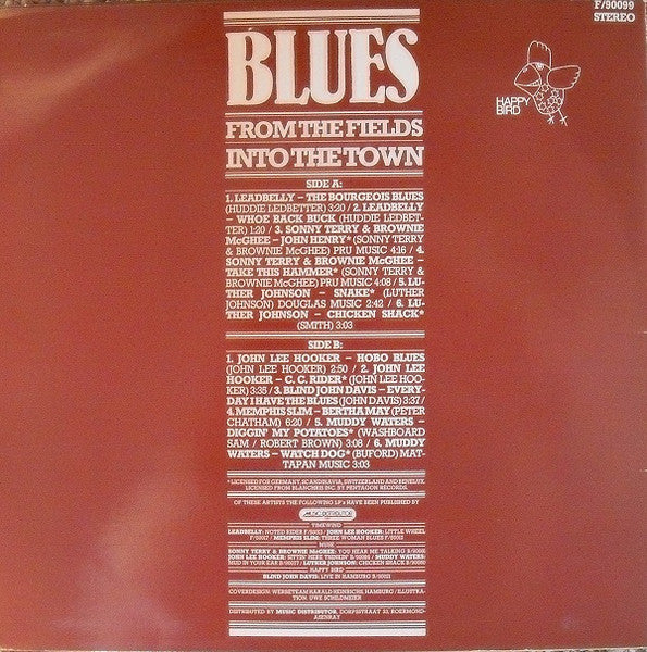 Various : Blues - From The Fields Into The Town (LP, Comp)