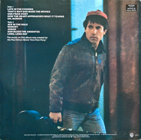 Paul Simon : One-Trick Pony (LP, Album, RE)
