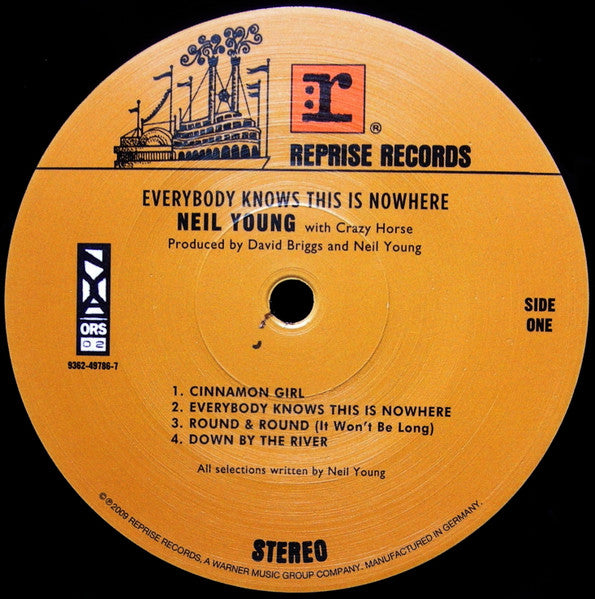 Neil Young With Crazy Horse : Everybody Knows This Is Nowhere (LP, Album, RE, RM, 180)