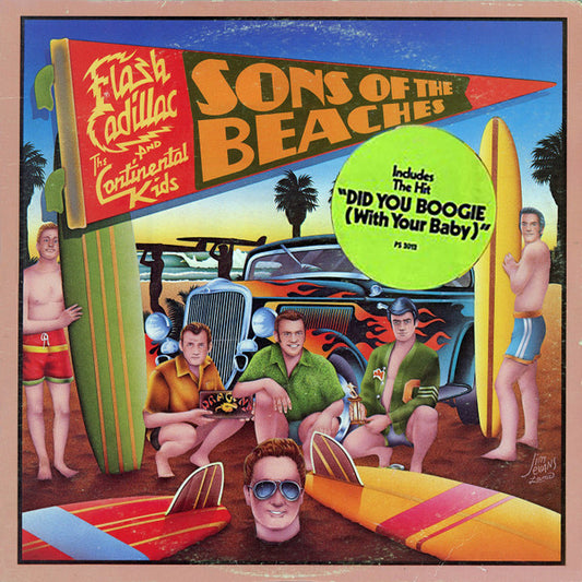 Flash Cadillac & The Continental Kids : Sons Of The Beaches (LP, Album, RE)