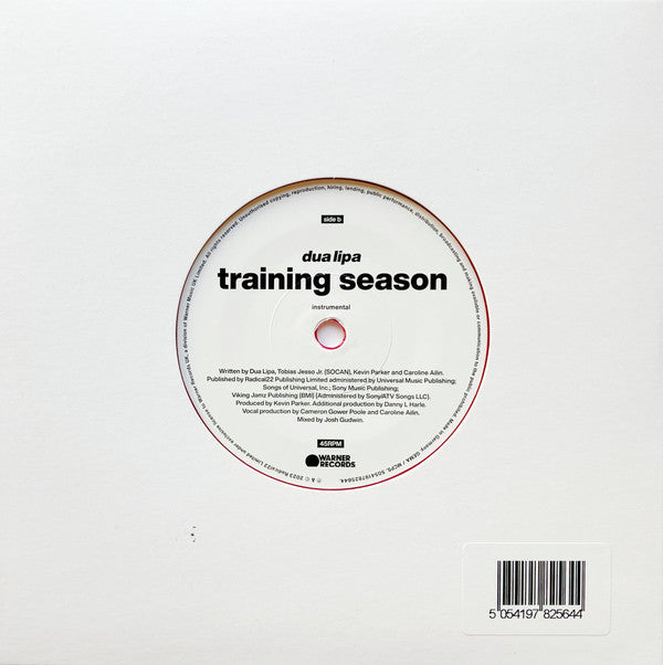 Dua Lipa : Training Season (7", Single, Ltd, Red)
