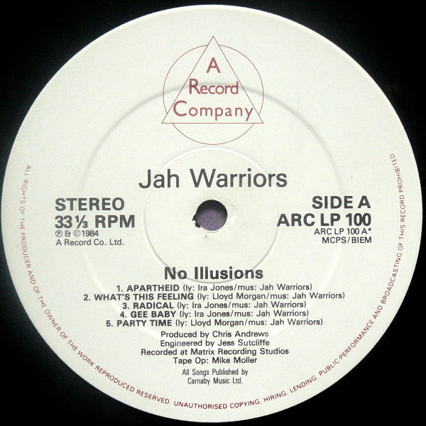 Jah Warriors : No Illusions (LP, Album)