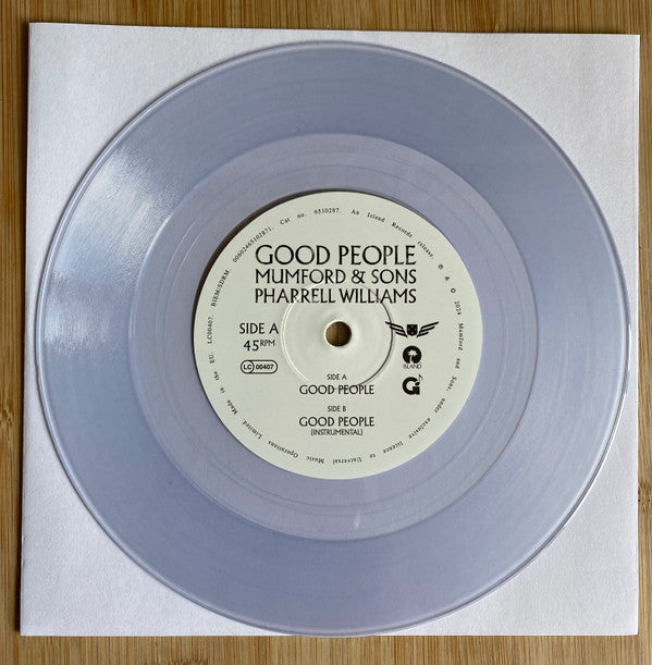 Mumford & Sons & Pharrell Williams : Good People (7", Ltd, Tra)