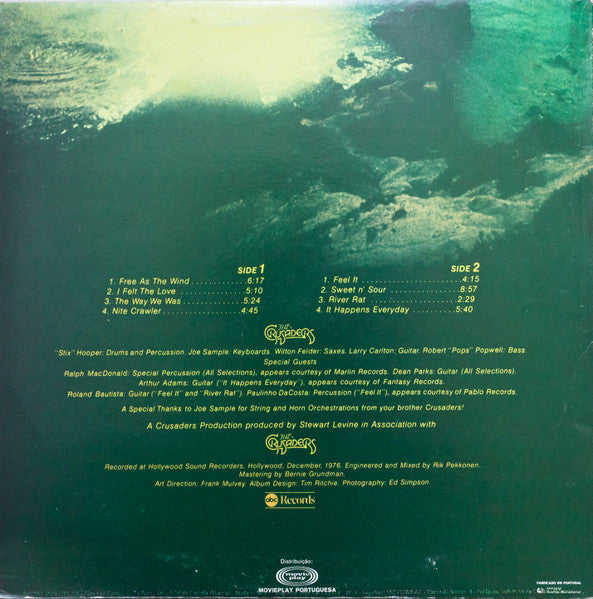 The Crusaders : Free As The Wind (LP, Album)