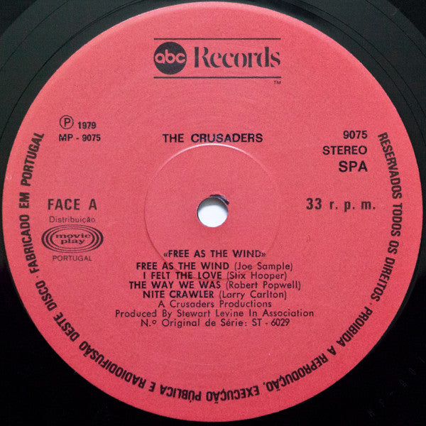 The Crusaders : Free As The Wind (LP, Album)